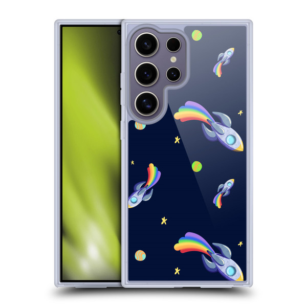 Carla Morrow Patterns Rocketship Soft Gel Case for Samsung Galaxy S25 Ultra & MagSafe