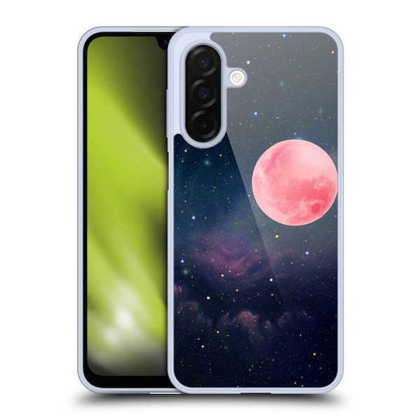 Cosmo18 Space Pink Moon Soft Gel Case for Samsung Galaxy A26 5G