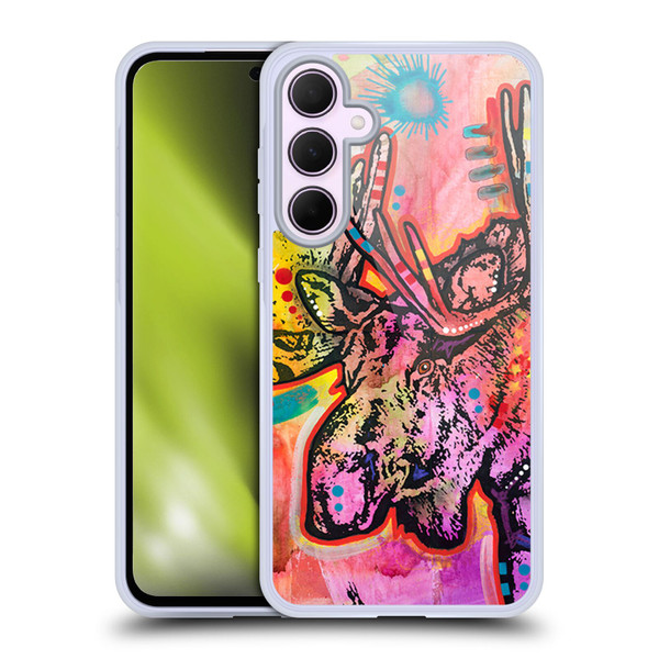 Dean Russo Wildlife 3 Moose Soft Gel Case for Samsung Galaxy A35 5G