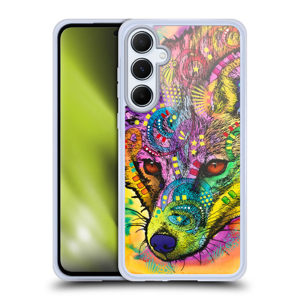 Dean Russo Wildlife 3 Fox Soft Gel Case for Samsung Galaxy A55 5G