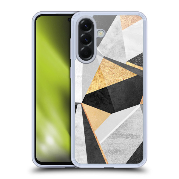 Elisabeth Fredriksson Geometric Design And Pattern Geometry Gold Soft Gel Case for Samsung Galaxy A56 5G
