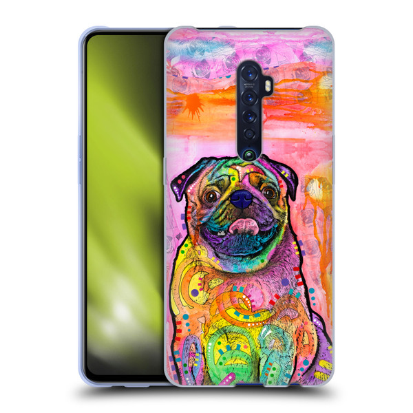 Dean Russo Dogs 3 Pug Soft Gel Case for OPPO Reno 2