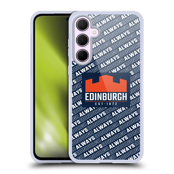 Edinburgh Rugby Graphics Logo Pattern Soft Gel Case for Samsung Galaxy A35 5G