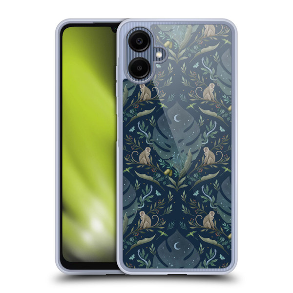 Episodic Drawing Art Monkey Tropical Light Pattern Soft Gel Case for Samsung Galaxy A06 4G / 5G