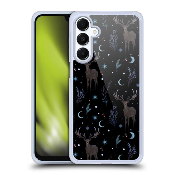 Episodic Drawing Art Winter Deer Pattern Soft Gel Case for Samsung Galaxy A16 5G & MagSafe