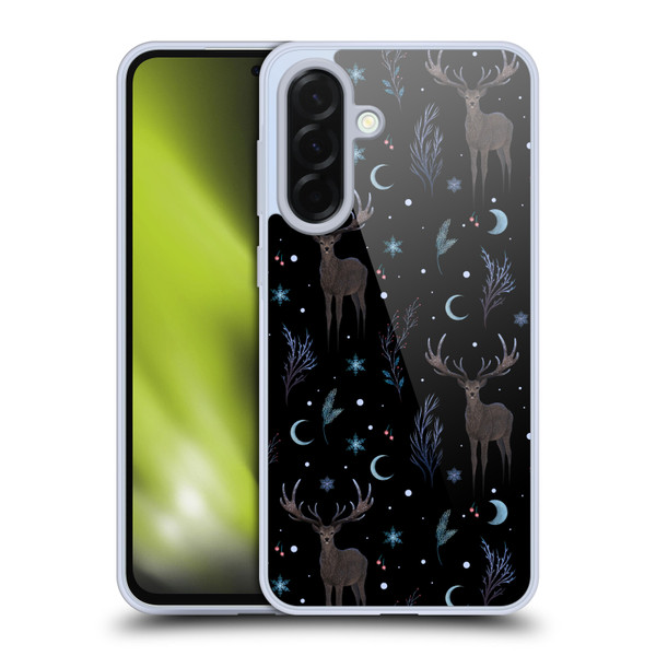 Episodic Drawing Art Winter Deer Pattern Soft Gel Case for Samsung Galaxy A36 5G