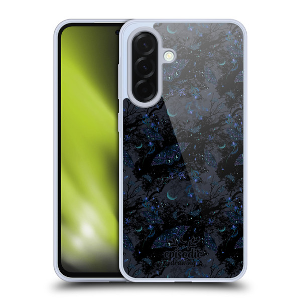 Episodic Drawing Spooky Patterns Witch Moth Soft Gel Case for Samsung Galaxy A36 5G