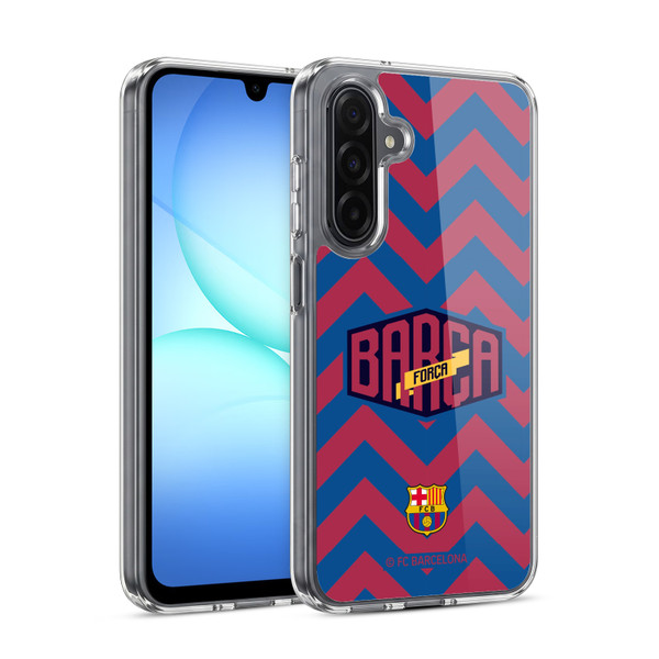FC Barcelona Forca Barca Zigzag Soft Gel Case for Samsung Galaxy A17 4G / 5G