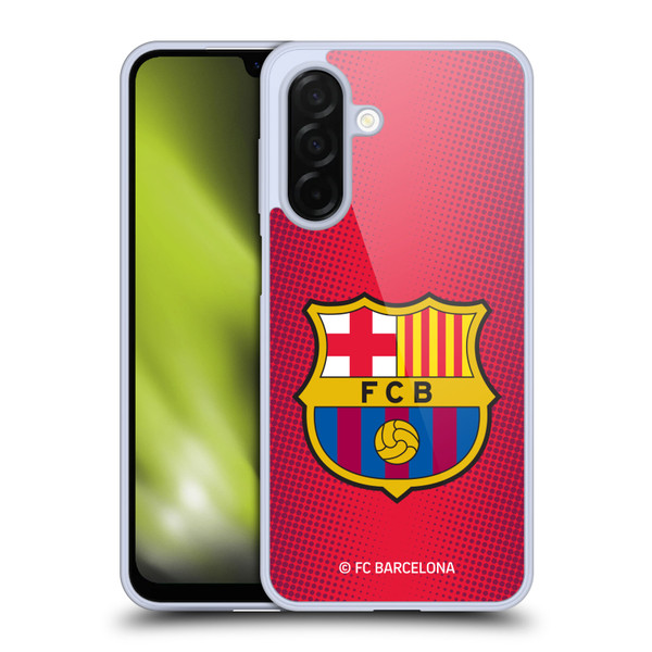 FC Barcelona Crest Halftone Soft Gel Case for Samsung Galaxy A26 5G