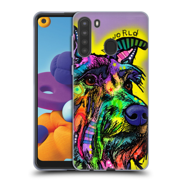 Dean Russo Dogs 3 My Schnauzer Soft Gel Case for Samsung Galaxy A21 (2020)