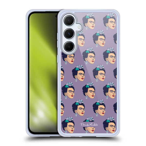 Frida Kahlo Sketch Pattern Soft Gel Case for Samsung Galaxy A55 5G