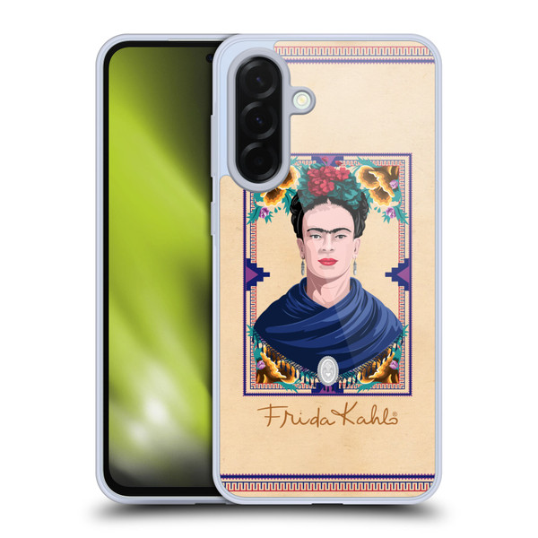 Frida Kahlo Portrait Blue Soft Gel Case for Samsung Galaxy A36 5G