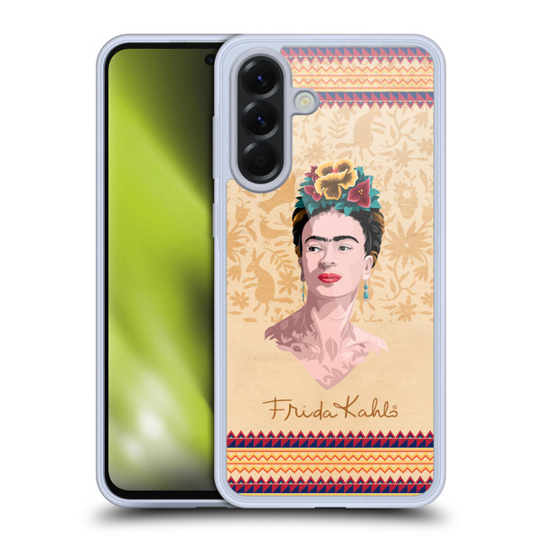 Frida Kahlo Portrait Yellow Soft Gel Case for Samsung Galaxy A56 5G