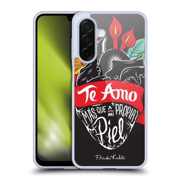 Frida Kahlo Typography Heart Soft Gel Case for Samsung Galaxy A26 5G