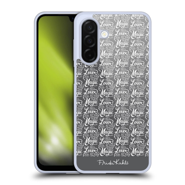 Frida Kahlo Typography Lover Grey Soft Gel Case for Samsung Galaxy A26 5G