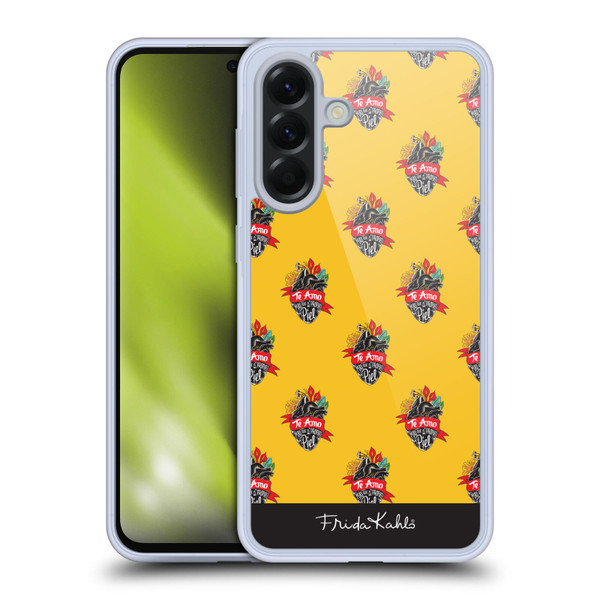 Frida Kahlo Typography Heart Pattern Soft Gel Case for Samsung Galaxy A56 5G