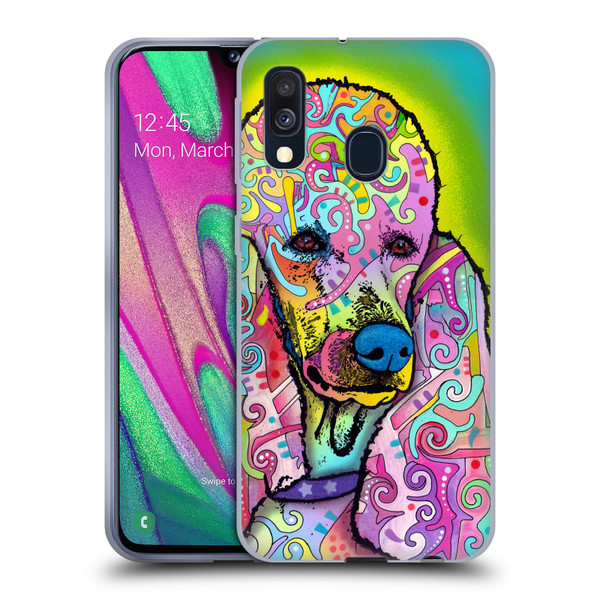 Dean Russo Dogs 3 Poodle Soft Gel Case for Samsung Galaxy A40 (2019)