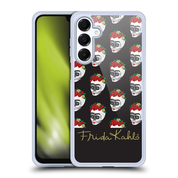 Frida Kahlo Roses Skull Pattern Soft Gel Case for Samsung Galaxy A16 5G & MagSafe