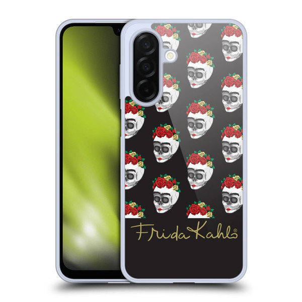 Frida Kahlo Roses Skull Pattern Soft Gel Case for Samsung Galaxy A26 5G