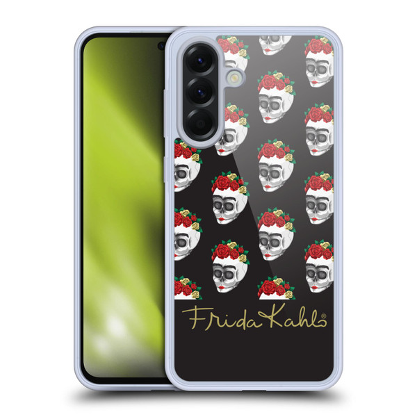 Frida Kahlo Roses Skull Pattern Soft Gel Case for Samsung Galaxy A56 5G