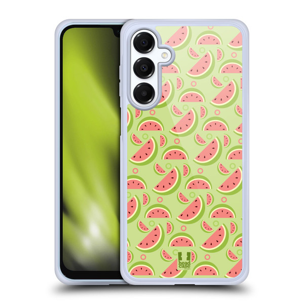 Head Case Designs Fruit Patterns Watermelons Soft Gel Case for Samsung Galaxy A16 5G & MagSafe