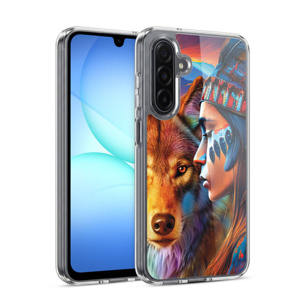 Michael David Ward Animals Wolf Soft Gel Case for Samsung Galaxy A17 4G / 5G