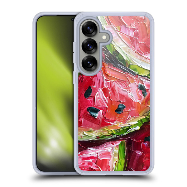 Haroulita Fruit Pattern Watermelon Soft Gel Case for Samsung Galaxy S25 & MagSafe