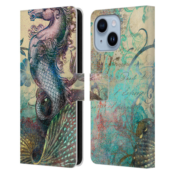 Aimee Stewart Fantasy The Seahorse Leather Book Wallet Case Cover For Apple iPhone 14 Plus