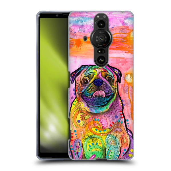 Dean Russo Dogs 3 Pug Soft Gel Case for Sony Xperia Pro-I