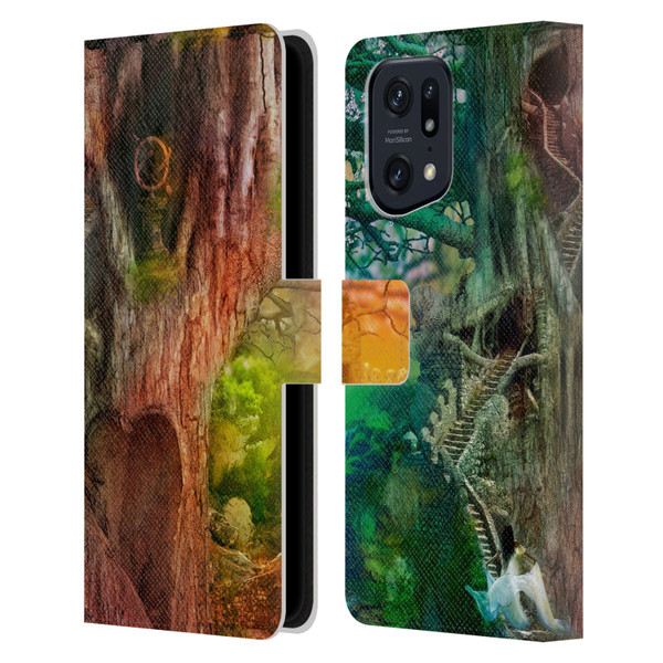 Aimee Stewart Fantasy Dream Tree Leather Book Wallet Case Cover For OPPO Find X5 Pro