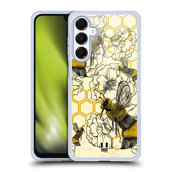 Head Case Designs Insect Prints Bees Soft Gel Case for Samsung Galaxy A16 5G & MagSafe