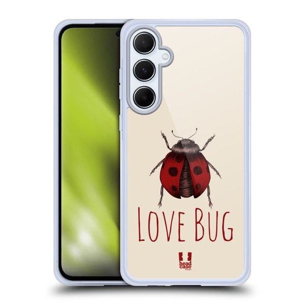 Head Case Designs Insect Prints Ladybug Soft Gel Case for Samsung Galaxy A55 5G