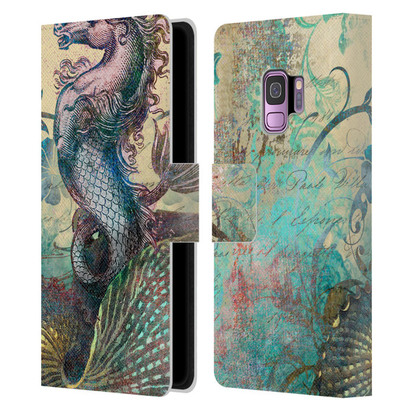 Aimee Stewart Fantasy The Seahorse Leather Book Wallet Case Cover For Samsung Galaxy S9