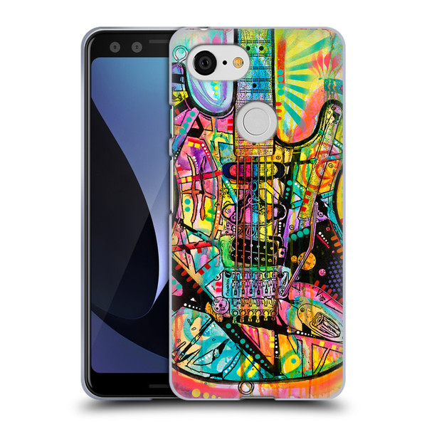 Dean Russo Pop Culture Guitar Soft Gel Case for Google Pixel 3