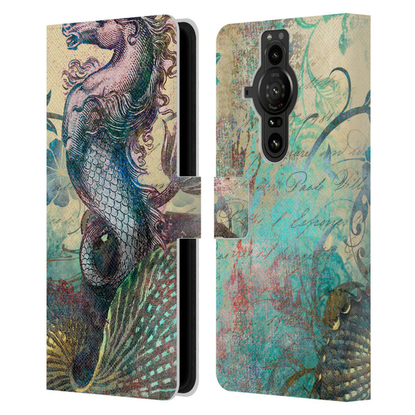 Aimee Stewart Fantasy The Seahorse Leather Book Wallet Case Cover For Sony Xperia Pro-I