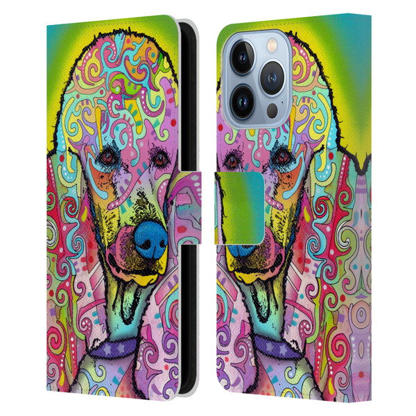Dean Russo Dogs 3 Poodle Leather Book Wallet Case Cover For Apple iPhone 13 Pro