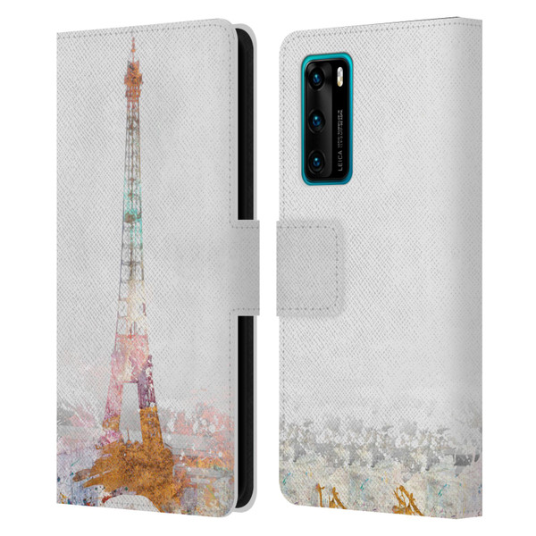 Aimee Stewart Landscapes Paris Color Splash Leather Book Wallet Case Cover For Huawei P40 5G