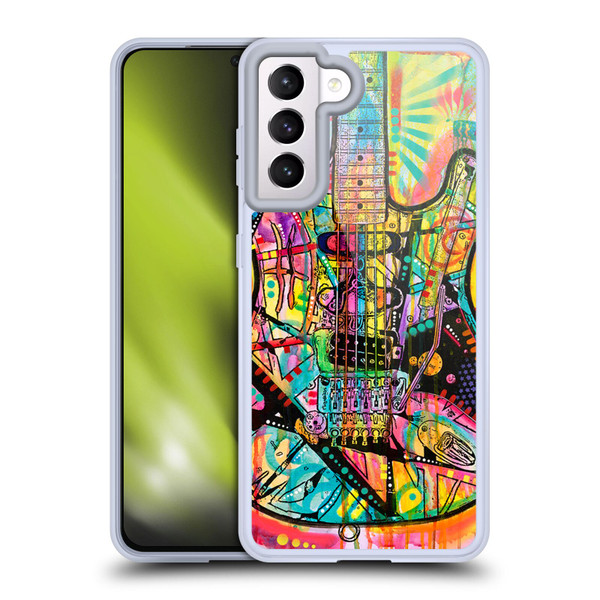 Dean Russo Pop Culture Guitar Soft Gel Case for Samsung Galaxy S21 5G