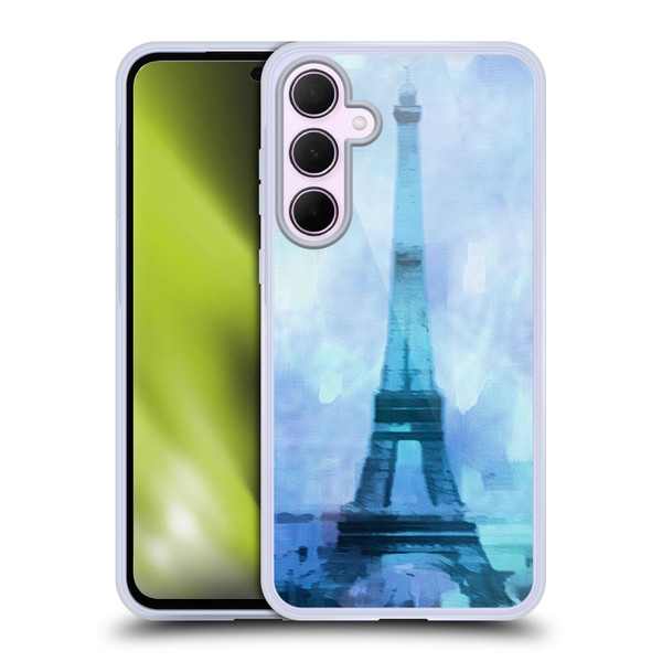 LebensArt Pastels Blue Soft Gel Case for Samsung Galaxy A35 5G