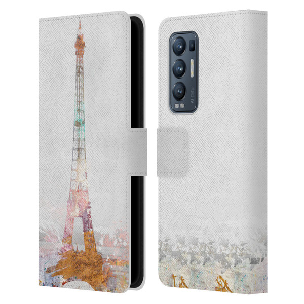Aimee Stewart Landscapes Paris Color Splash Leather Book Wallet Case Cover For OPPO Find X3 Neo / Reno5 Pro+ 5G