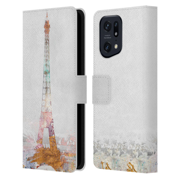 Aimee Stewart Landscapes Paris Color Splash Leather Book Wallet Case Cover For OPPO Find X5 Pro
