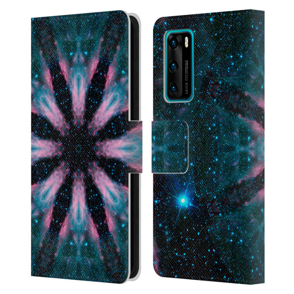 Aimee Stewart Mandala Galactic Leather Book Wallet Case Cover For Huawei P40 5G