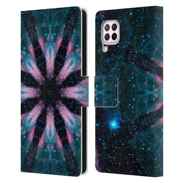 Aimee Stewart Mandala Galactic Leather Book Wallet Case Cover For Huawei Nova 6 SE / P40 Lite