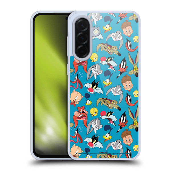 Looney Tunes Patterns Head Shots Soft Gel Case for Samsung Galaxy A36 5G