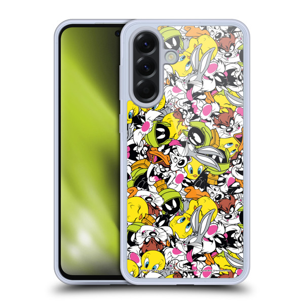 Looney Tunes Patterns Group Soft Gel Case for Samsung Galaxy A56 5G