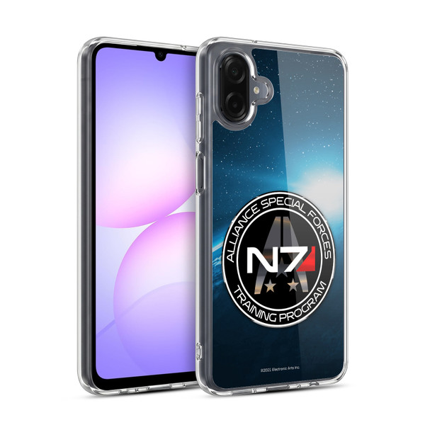 EA Bioware Mass Effect 3 Badges And Logos N7 Training Program Soft Gel Case for Samsung Galaxy A07 4G