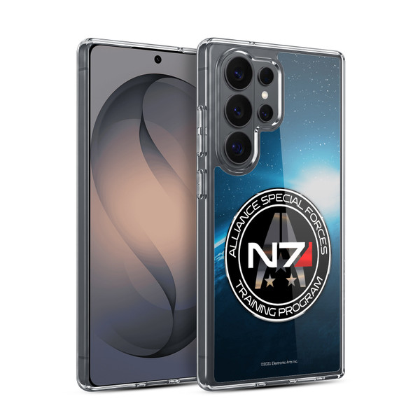 EA Bioware Mass Effect 3 Badges And Logos N7 Training Program Soft Gel Case for Samsung Galaxy S26 Ultra