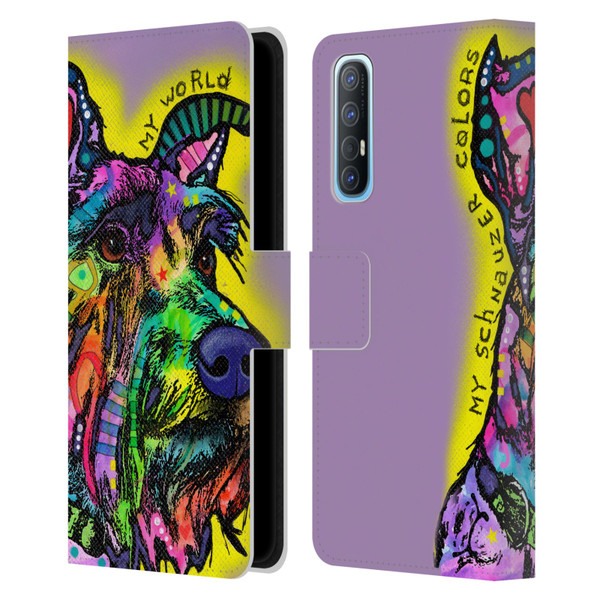 Dean Russo Dogs 3 My Schnauzer Leather Book Wallet Case Cover For OPPO Find X2 Neo 5G