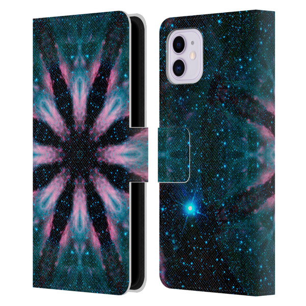 Aimee Stewart Mandala Galactic Leather Book Wallet Case Cover For Apple iPhone 11