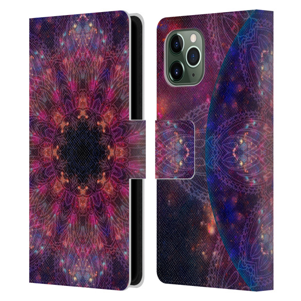 Aimee Stewart Mandala Galactic 2 Leather Book Wallet Case Cover For Apple iPhone 11 Pro